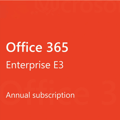 Office 365 エンタープライズ E3 100 ユーザー 1 年間のサブスクリプション ライセンスの鍵 PC/Mac