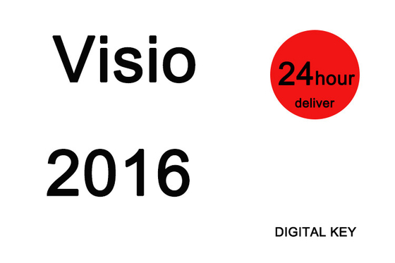 32 64BitマイクロソフトVisio 2016の連続キー5のユーザー免許証