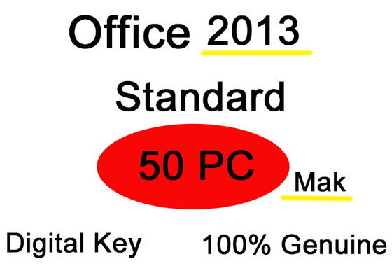 50 PCのオフィス2013免許証のキーの即刻配達、寿命のマイクロソフトのアクセス2013年のプロダクト キー